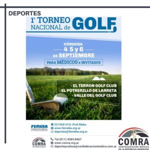 Lee más sobre el artículo Primer Torneo Nacional de Golf de la COMRA