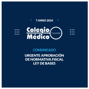 Lee más sobre el artículo COMUNICADO: URGENTE APROBACIÓN DE NORMATIVA FISCAL