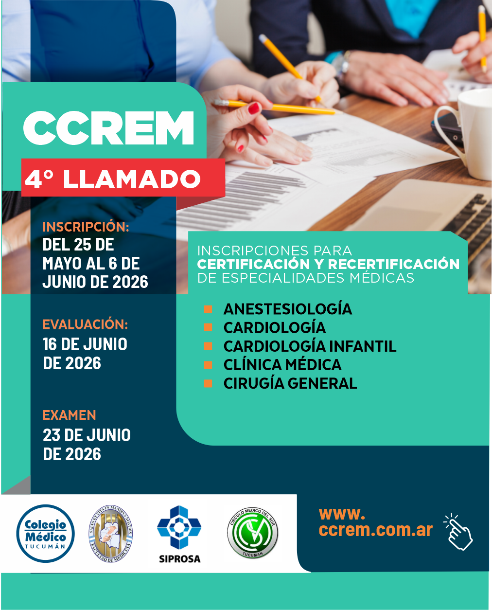 En este momento estás viendo CALENDARIO CCREM 2026