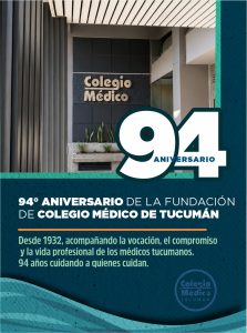Lee más sobre el artículo El Colegio Médico de Tucumán celebró su 94º Aniversario